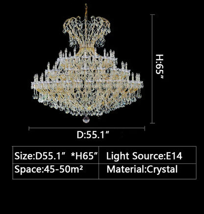 Morylighting Grand European Crystal Branch Chandelier - Background Shot