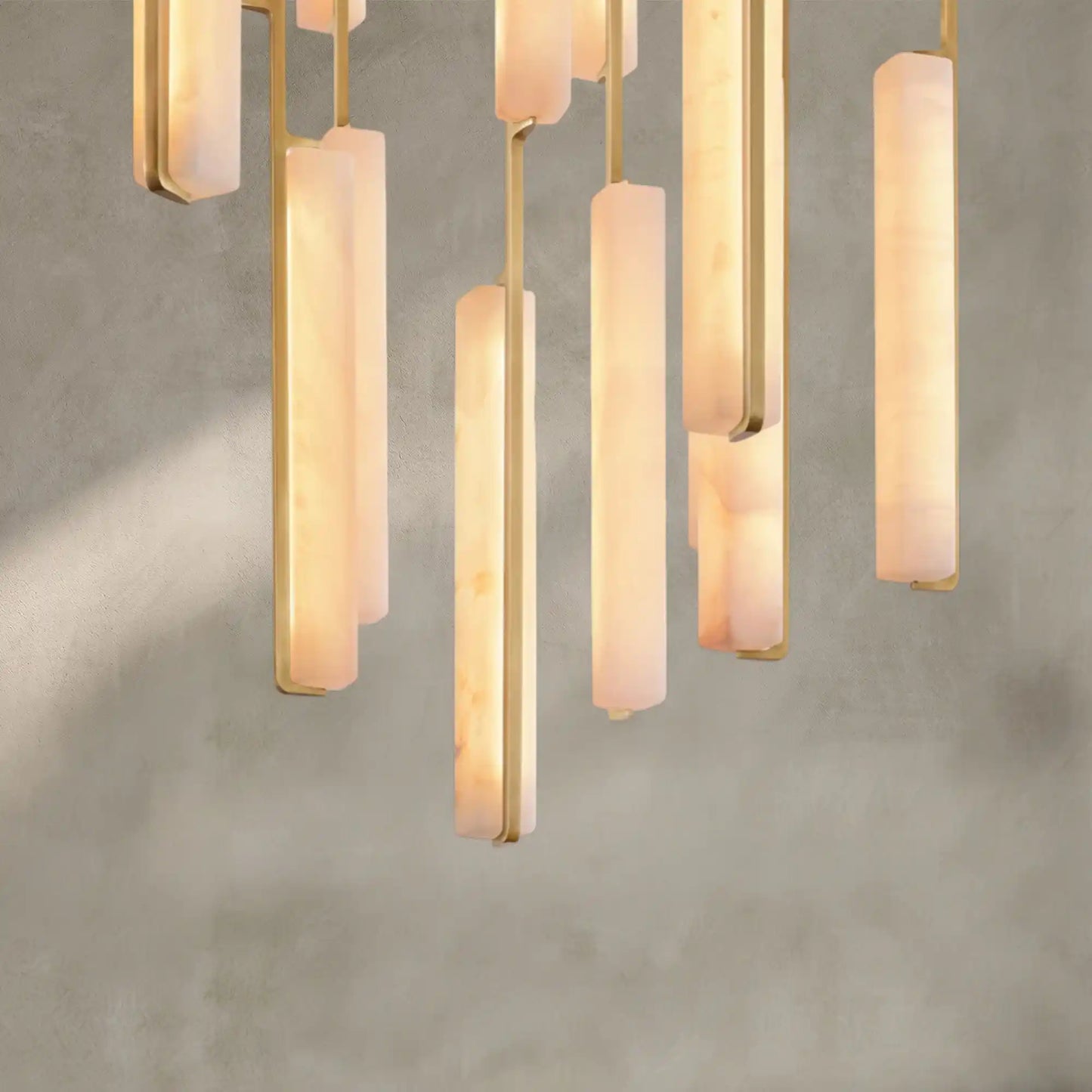 Auburn Alabaster Round Chandelier 24'' 40'' 56''