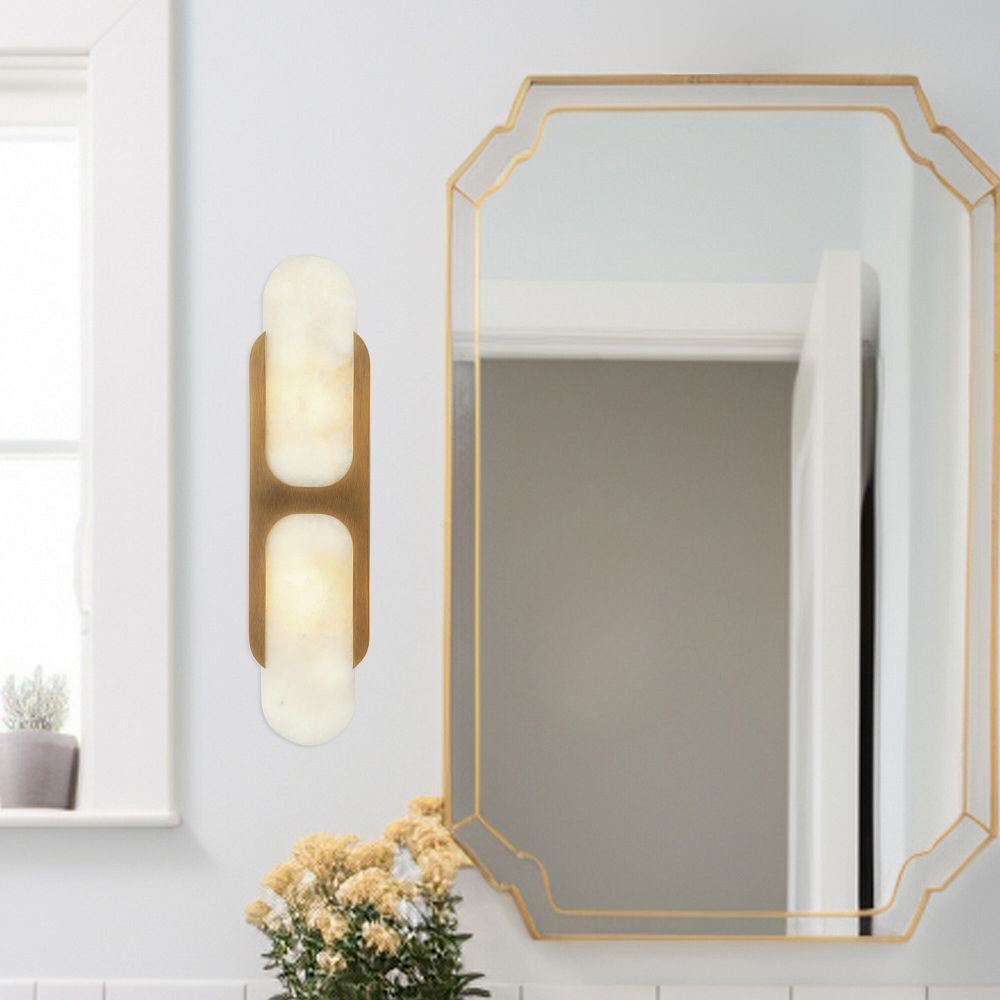 Hopkins Alabaster Sconce 9"–17"