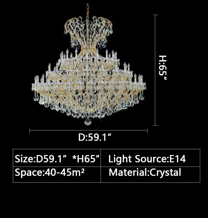 Morylighting Grand European Crystal Branch Chandelier - Background Shot