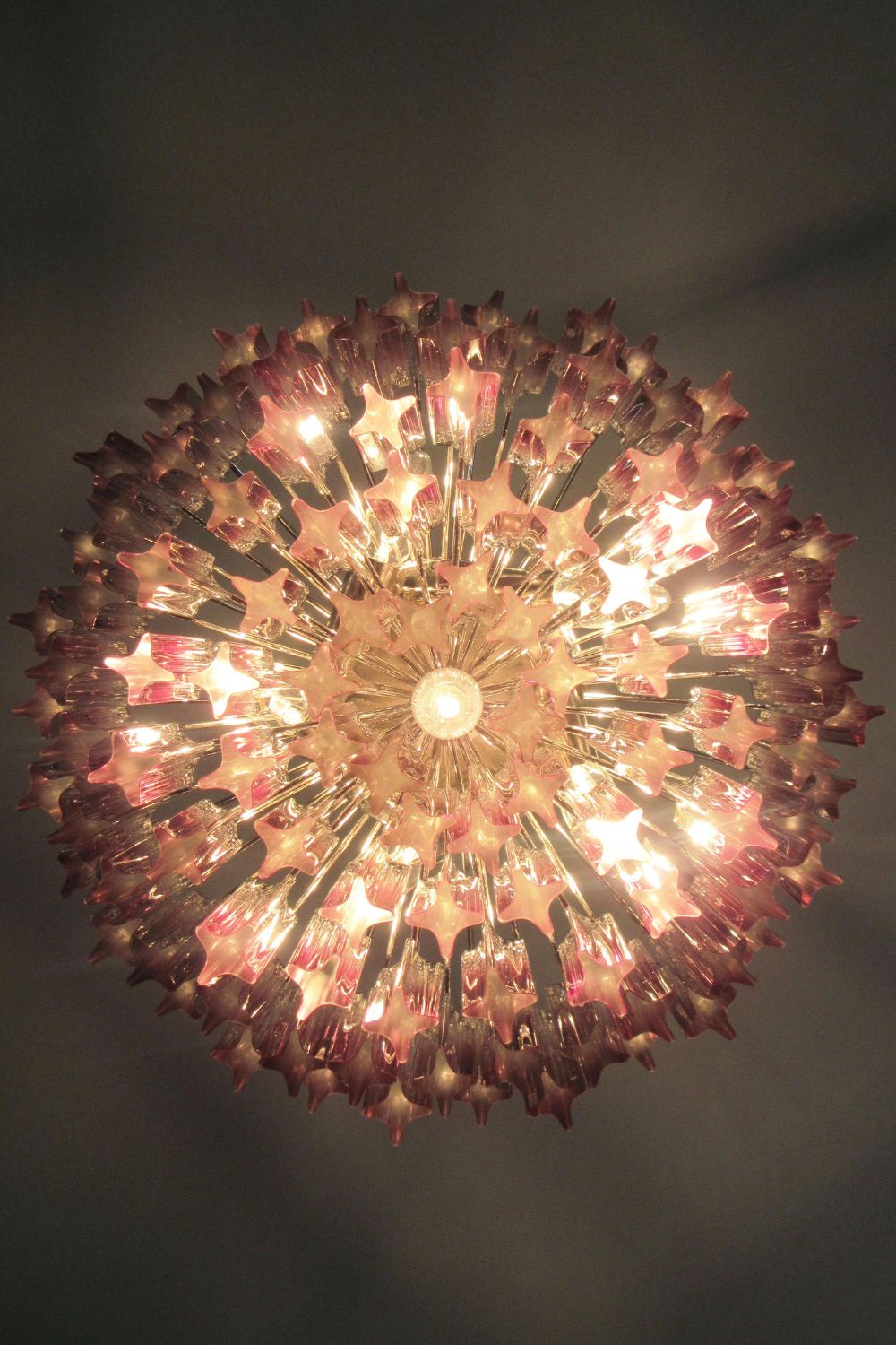 Amethyst Art Glass Prism Chandelier - view 11 | morylighting