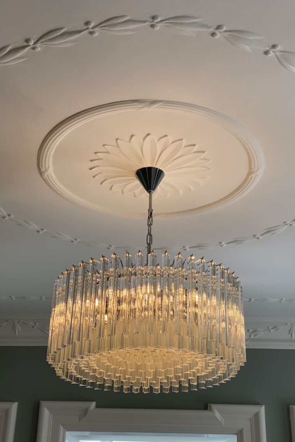 Art Transparent Prism Triedri Chandelier - view 8 | morylighting