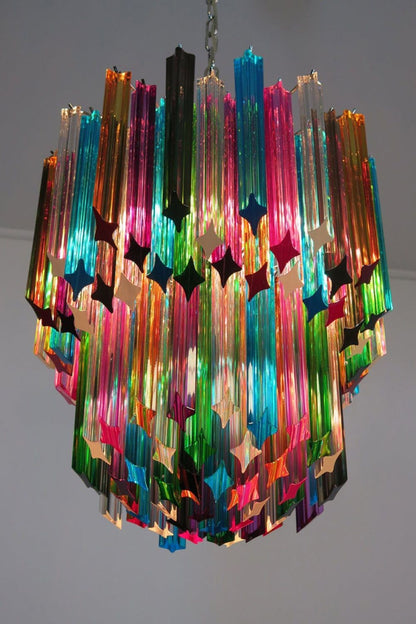 Quadridri Multicolor Prism Chandelier - view 8 | morylighting