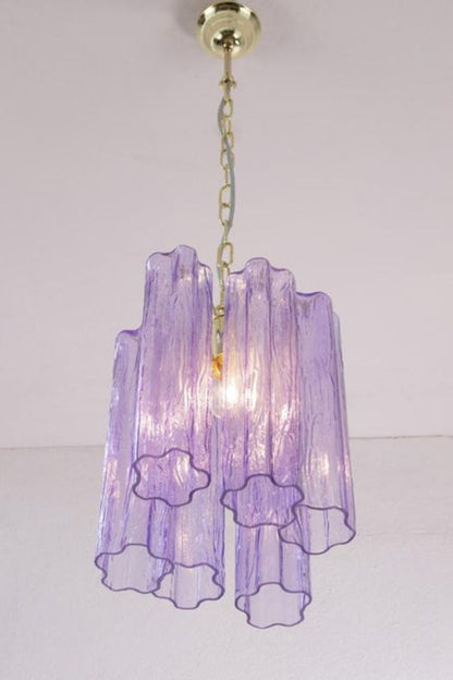 Italian Art Style Purple Tronchi Chandelier - view 3 | morylighting
