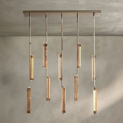 Auburn Crystal Linear Chandelier 54‘’