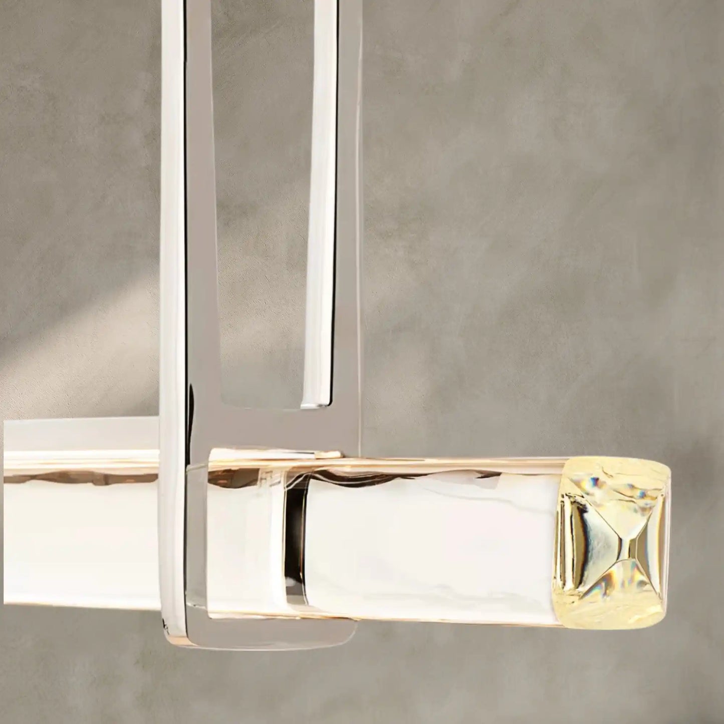 Auburn Crystal Single Bar Linear Chandelier