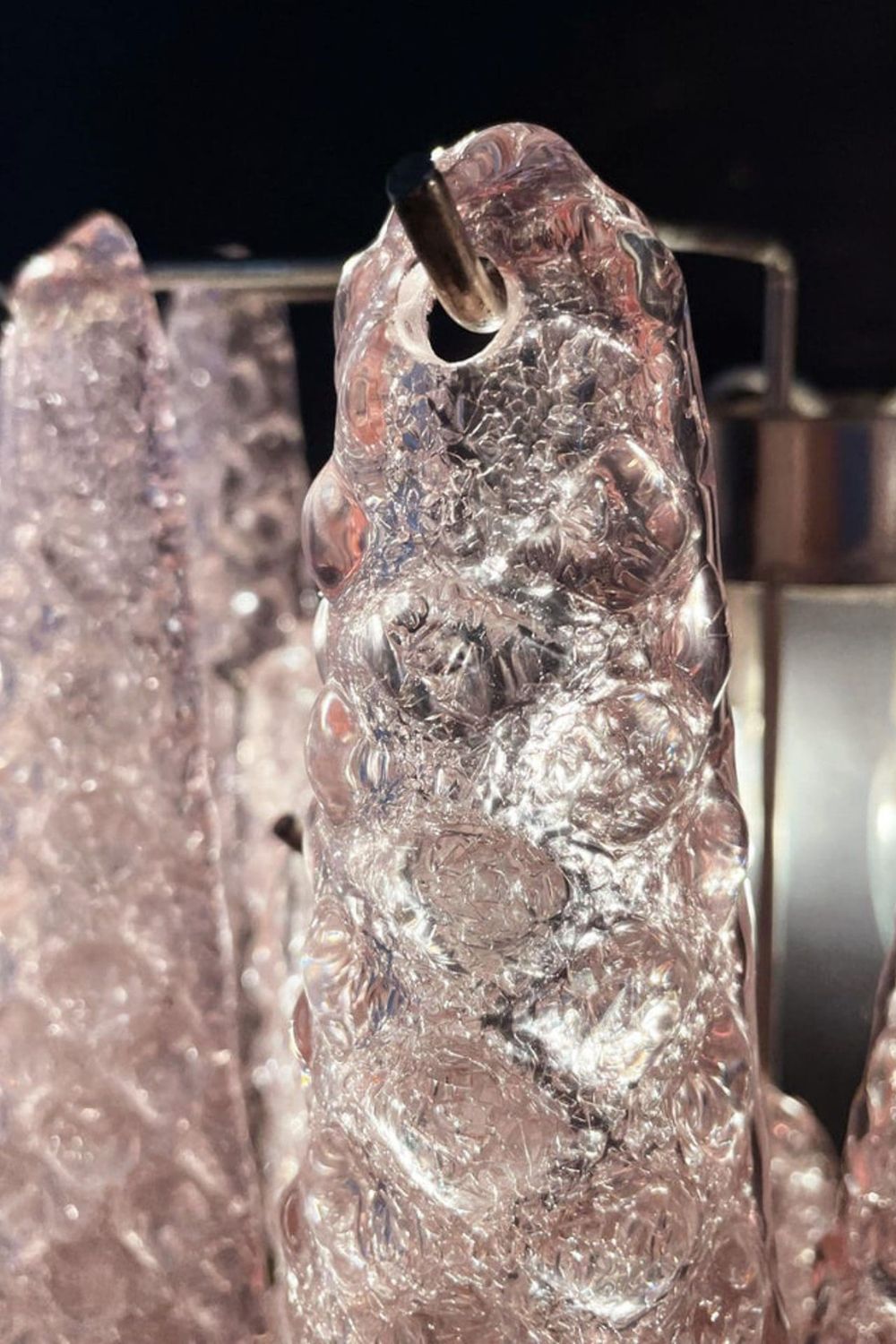 1970s Pink Art Glass Petal Wall Lamp - view 13 | morylighting