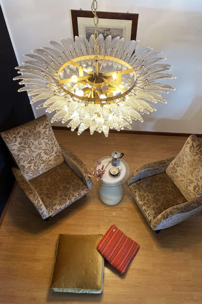 Italian Art Three-Tiered Palmette Chandelier - view 6 | morylighting
