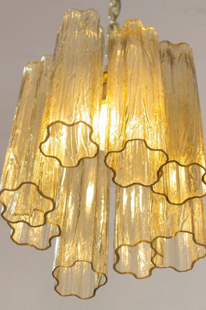 Italian Amber Art Tronchi Glass Pendant Light - view 7 | morylighting