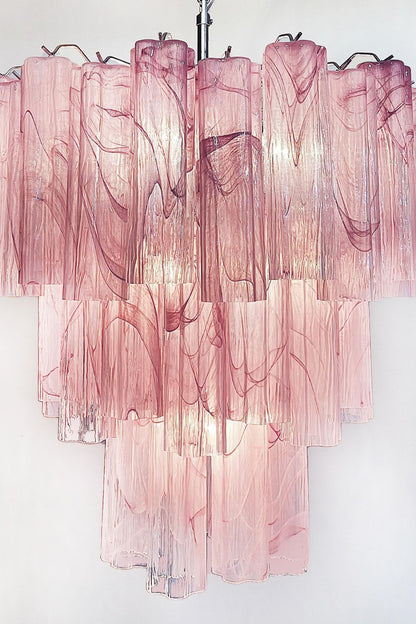 Ruby Glow Art Three-Tier Glass Chandelier - view 11 | morylighting