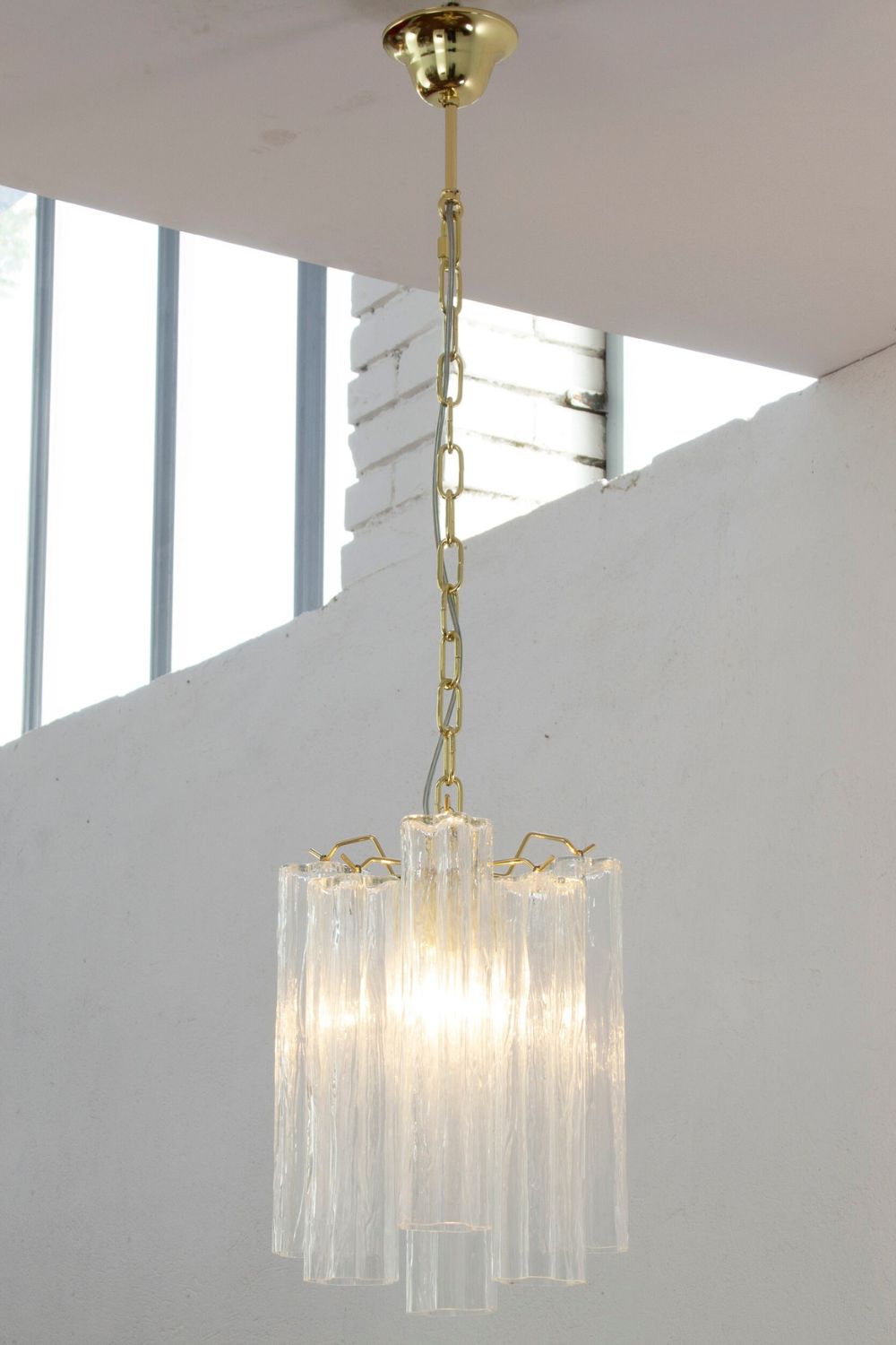 Clear Glass Tronchi Suspension Lamp - view 2 | morylighting