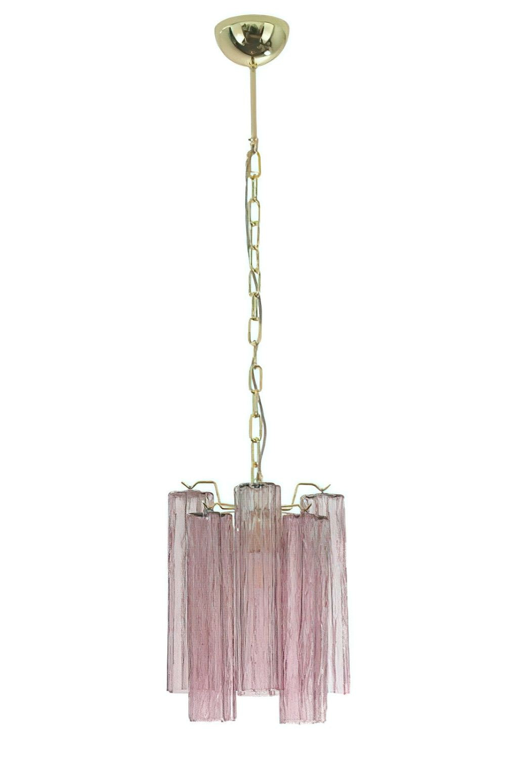 1990s Art Amethyst Glass Chandelier - view 8 | morylighting