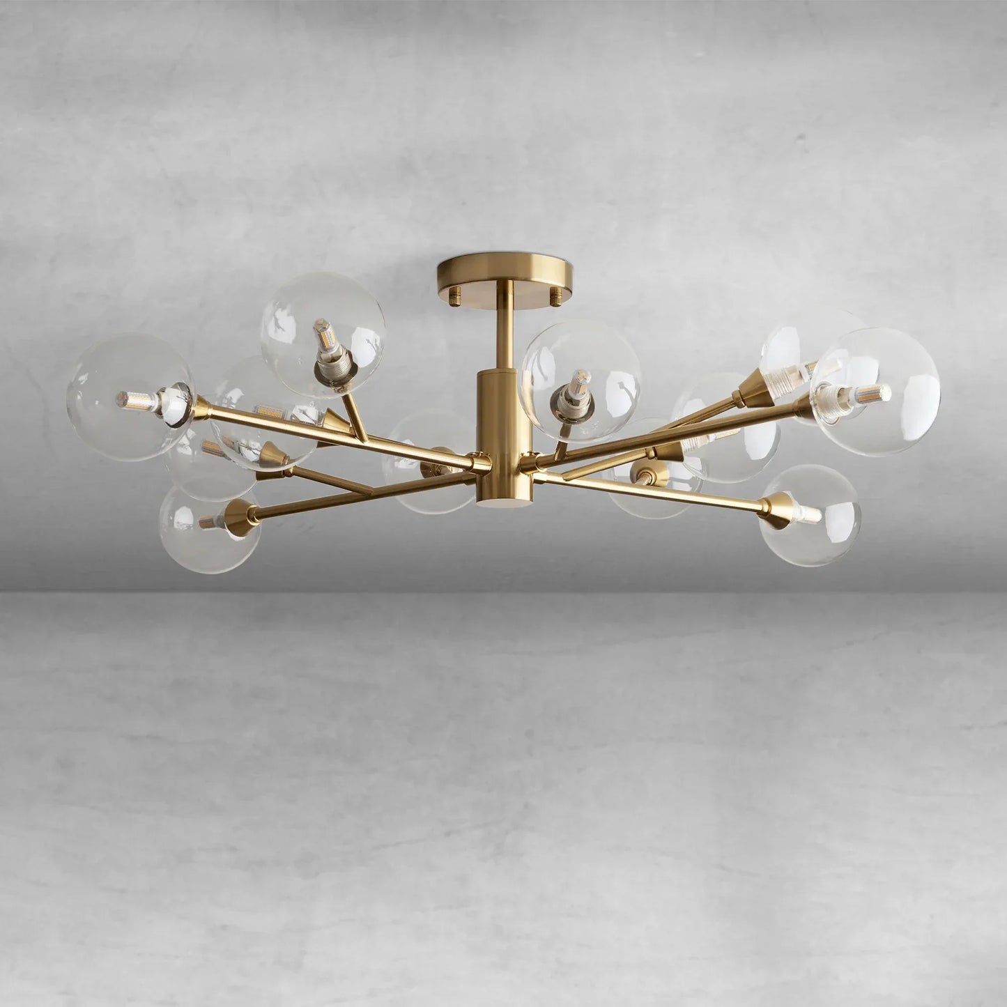 Apollo Moder Glass Ball Flushmount 20''36''47''