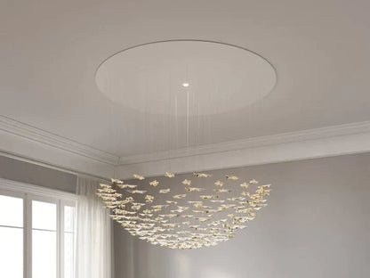 New Postmodern Round/Oval 84/102/170/192 Leaves Art Design Chandelier