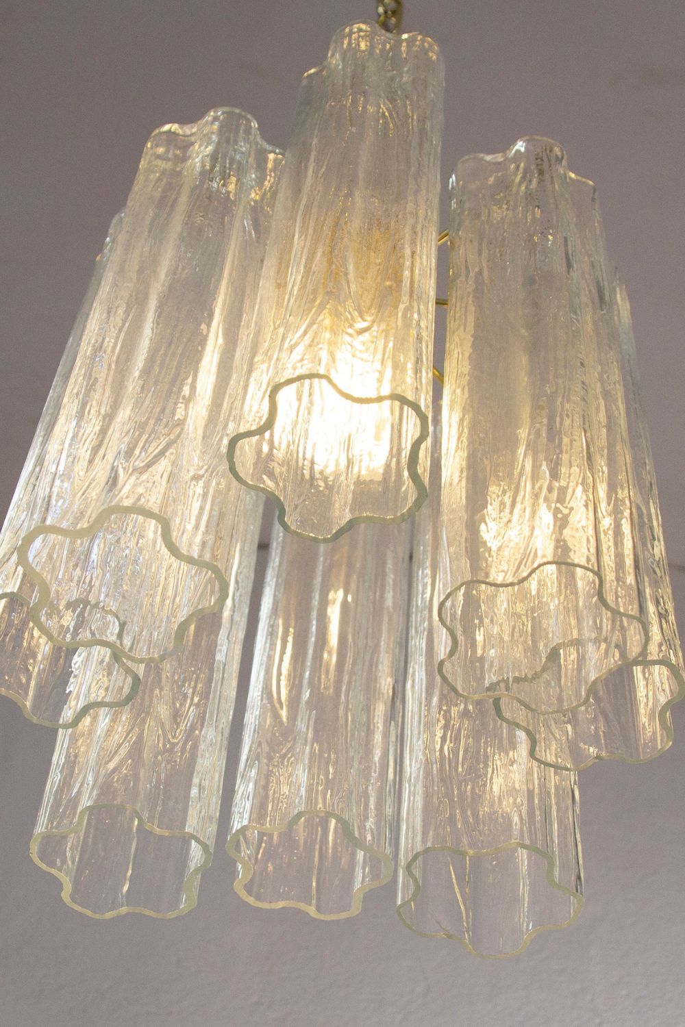 Vintage Art Glass Tronchi Pendant Light - view 6 | morylighting