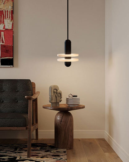 Alabaster Modern Marble Ring Pendant Light