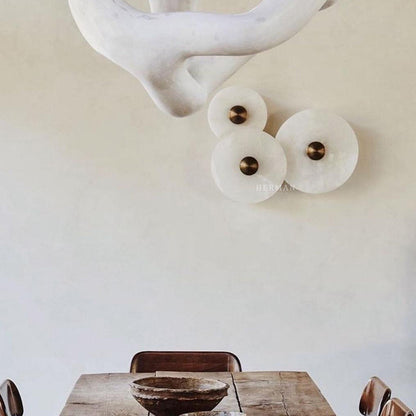 Median Alabaster Flush mount - 3 Surface