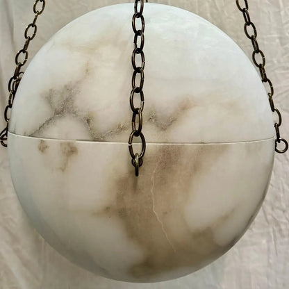 Vintage Alabaster Globe Fixture