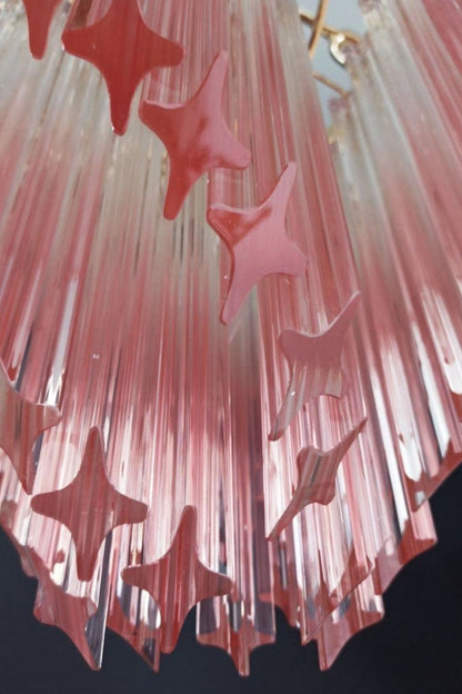 Vintage Pink Art Quadriedri Prism Chandelier - view 11 | morylighting