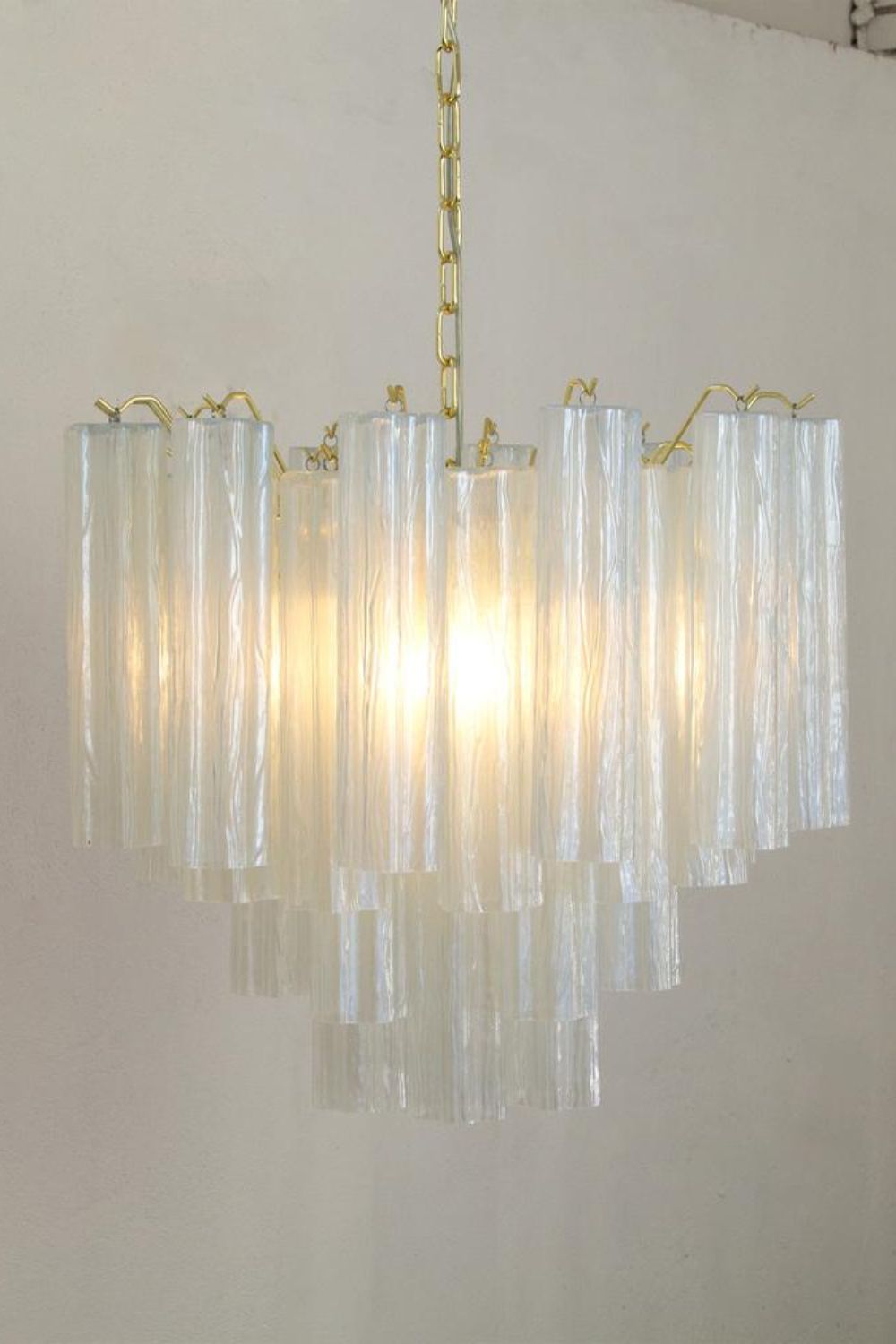 1990s Vintage Italian Opaline Glass Pendant Light - view 5 | morylighting