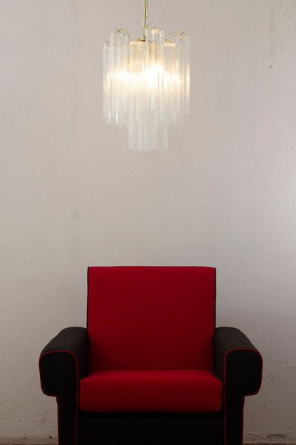 Tronchi Italy clear Art Glass Chandelier - view 2 | morylighting