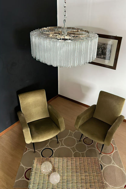 Handcrafted Art Crystal Tube Ceiling Light - view 2 | morylighting