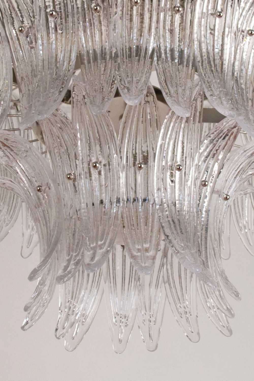 Italian Art Glass Palm Leaf Chandelier - view 14 | morylighting