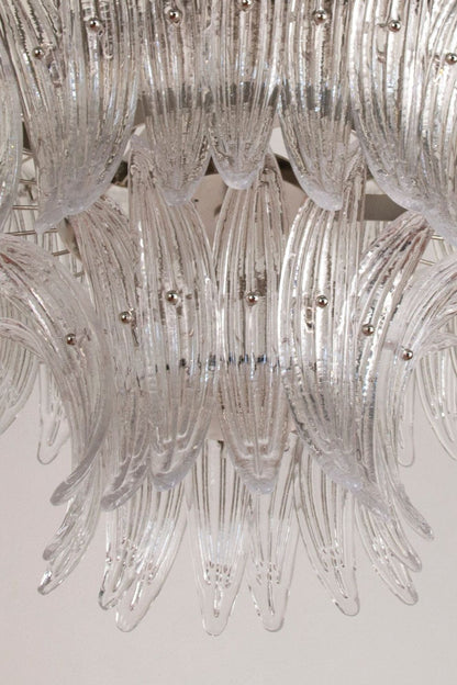 Italian Art Glass Palm Leaf Chandelier - view 14 | morylighting