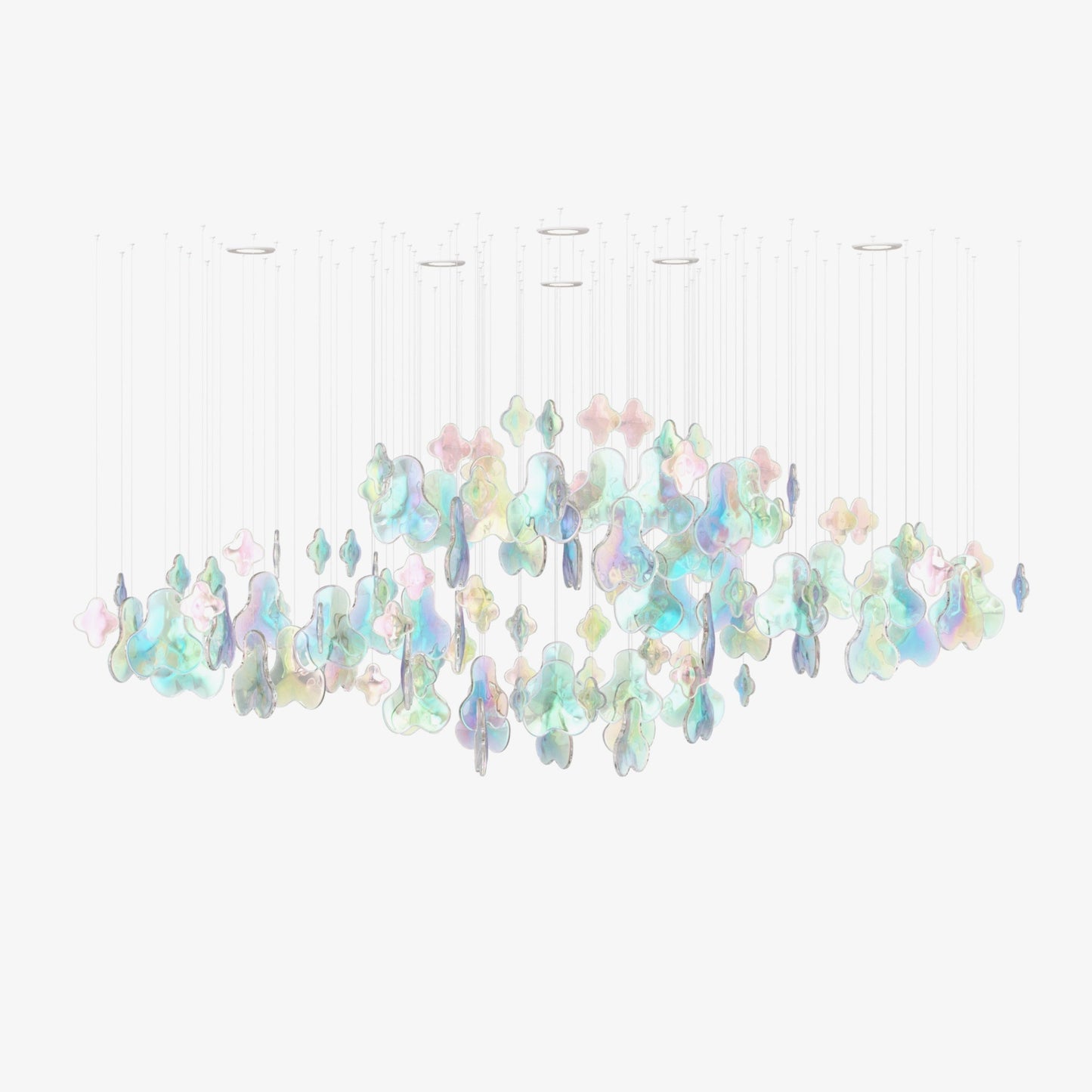 Galaxy Iris Iridescent Blossom Chandelier