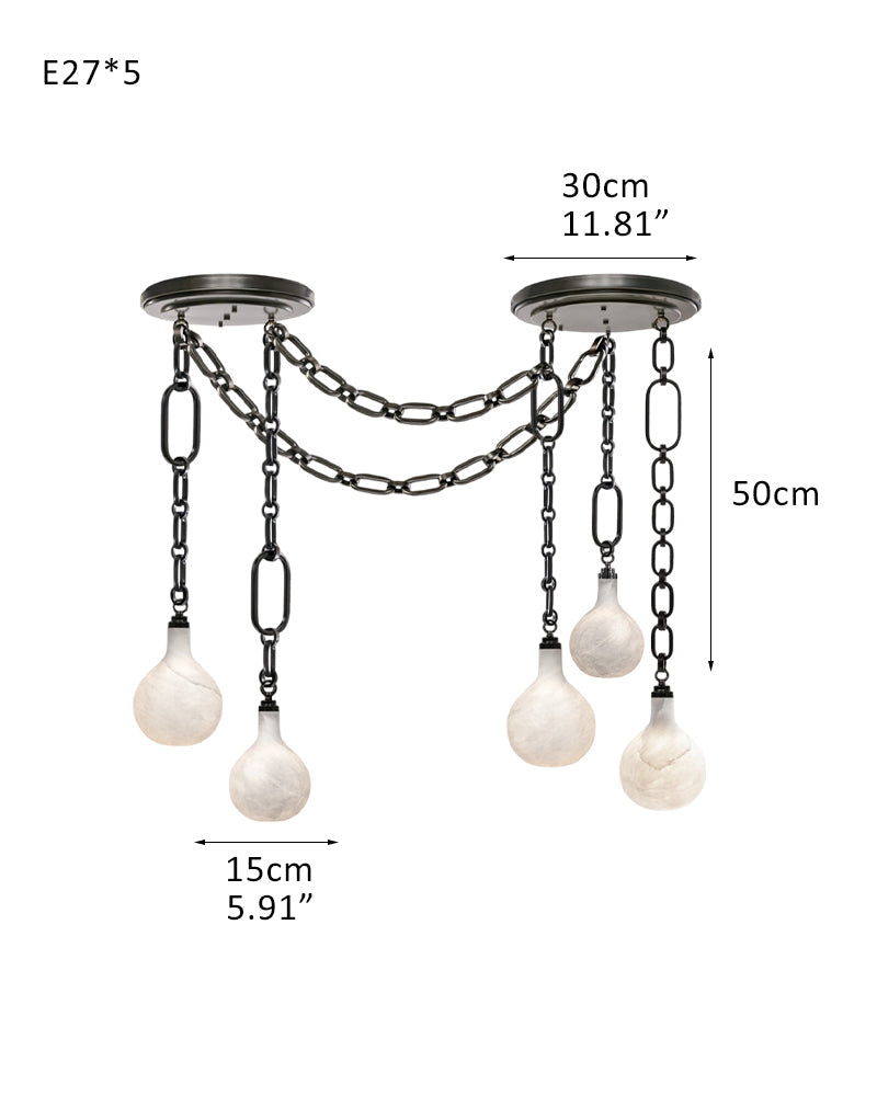 Vintage style Cluster White Mini Insignia Globe Pendant Light 6" for kitchen Island