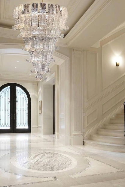 Grand Art Felci Leaf Glass Chandelier - view 5 | morylighting