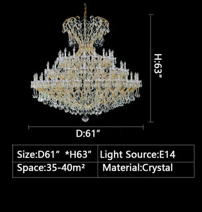 Morylighting Grand European Crystal Branch Chandelier - Background Shot