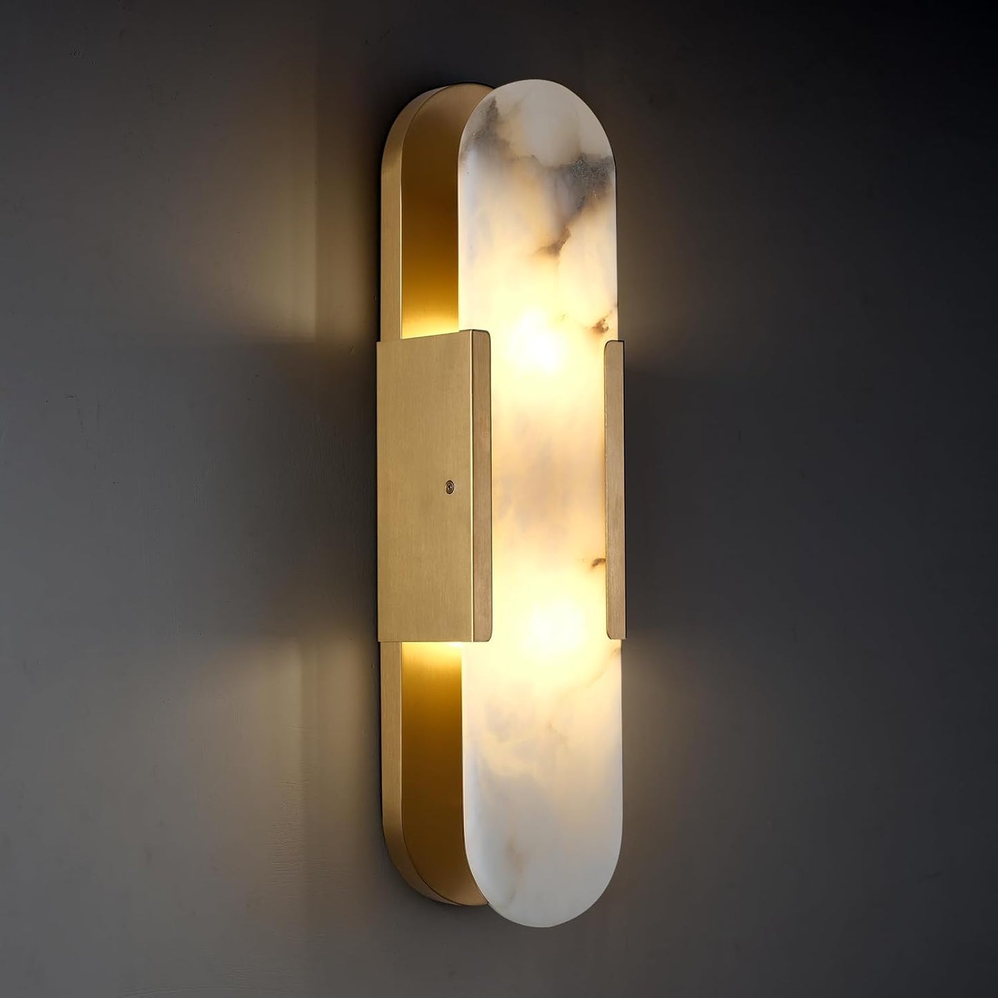 Trinidad Alabaster Wall Sconces 14" 20"