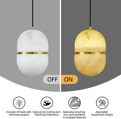 Alabaster Pendant Lights Kitchen Island