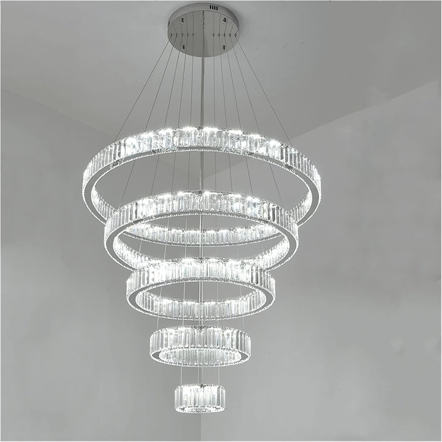 Morylighting Radiant Aura Round LED Chandelier - Background Shot