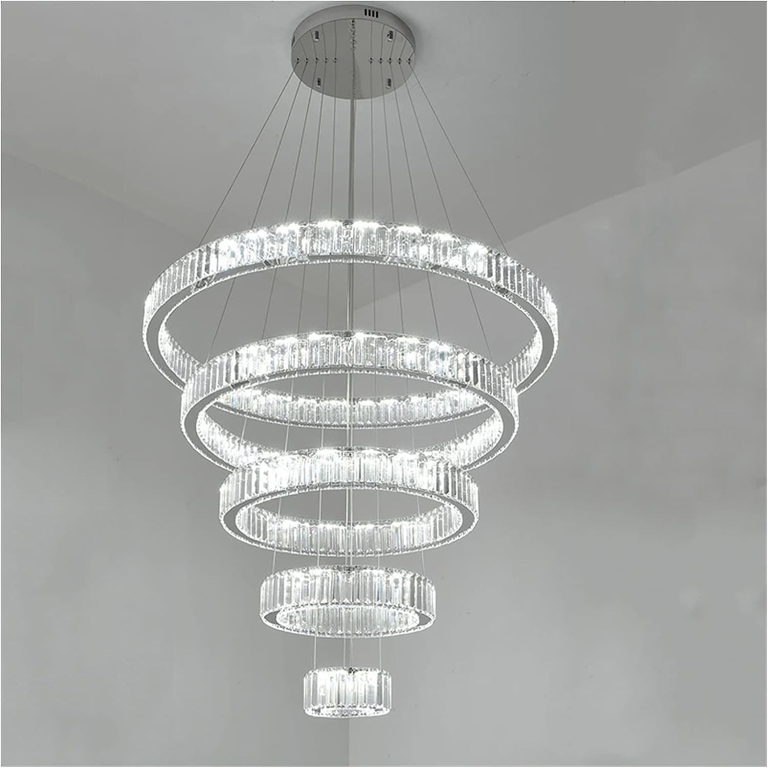 Morylighting Radiant Aura Round LED Chandelier - Background Shot