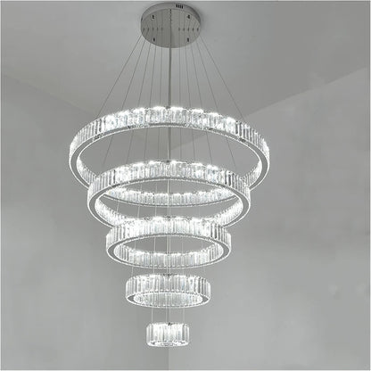 Morylighting Radiant Aura Round LED Chandelier - Background Shot