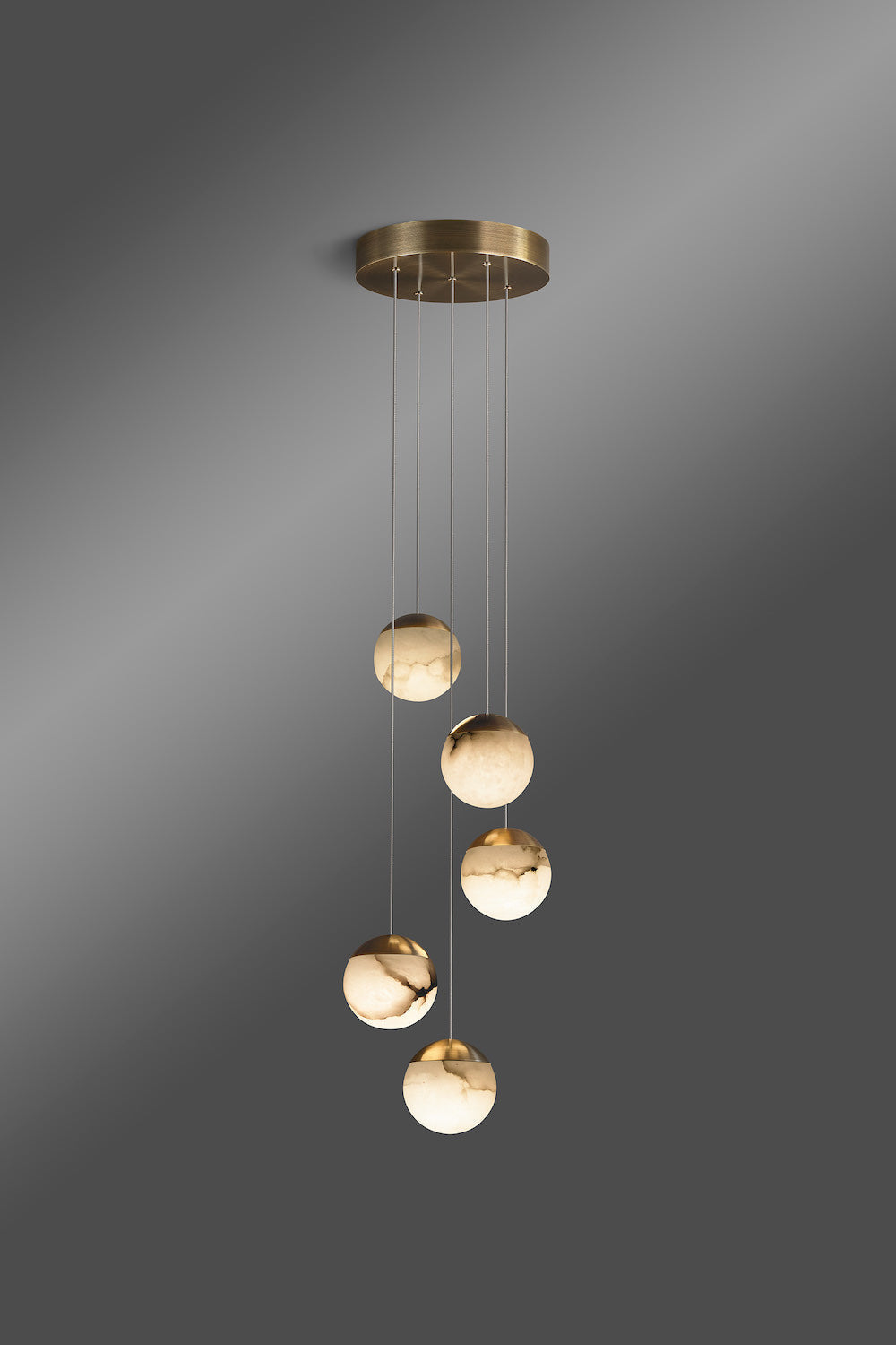 Calli Alabaster Chandelier 5 Lights