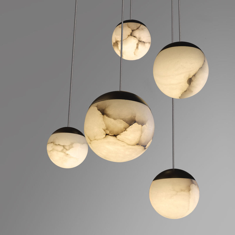 Calli Alabaster Chandelier 5 Lights