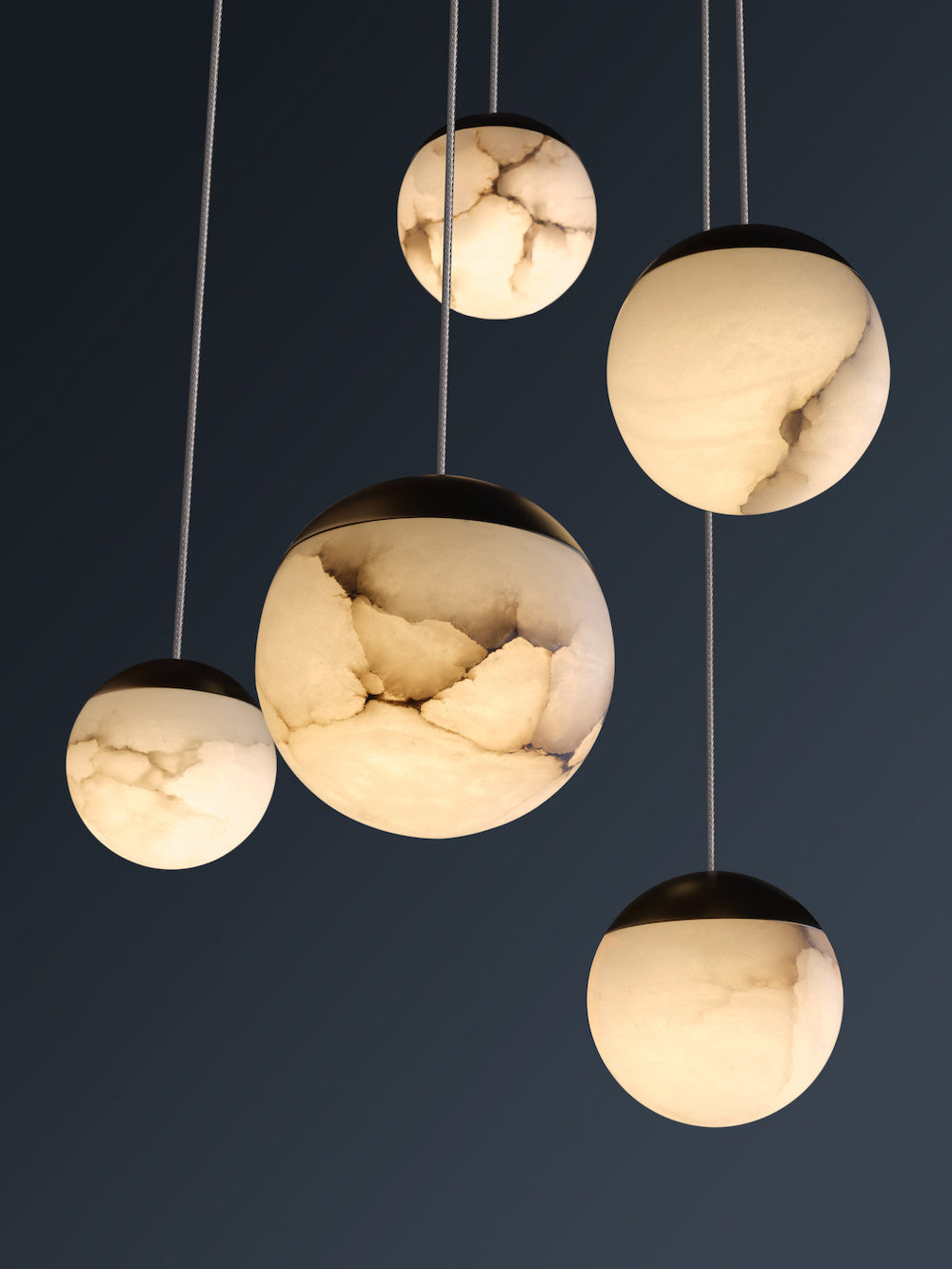 Calli Alabaster Chandelier 5 Lights