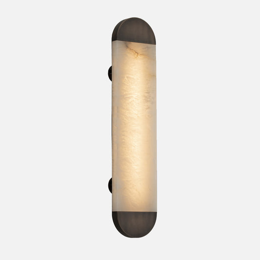 Ghost alabaster wall sconce