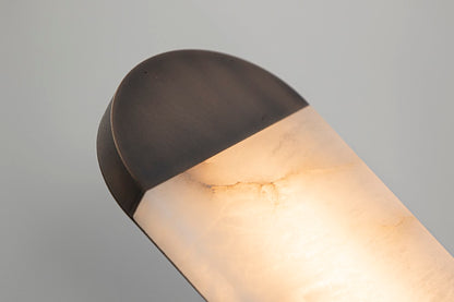 Ghost alabaster wall sconce