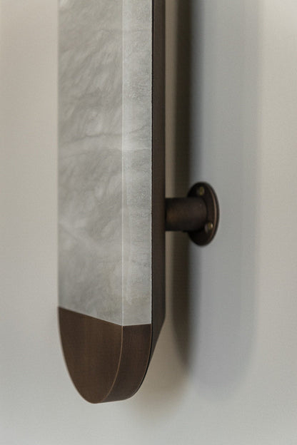 Ghost alabaster wall sconce