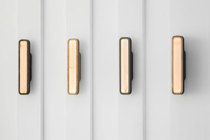 Hublot alabaster wall sconce