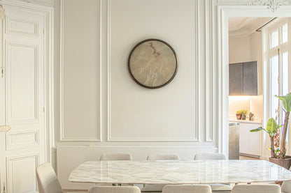 Moon alabaster wall sconce
