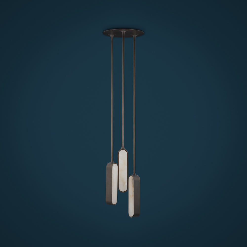 Pearl Alabaster Trio Pendant
