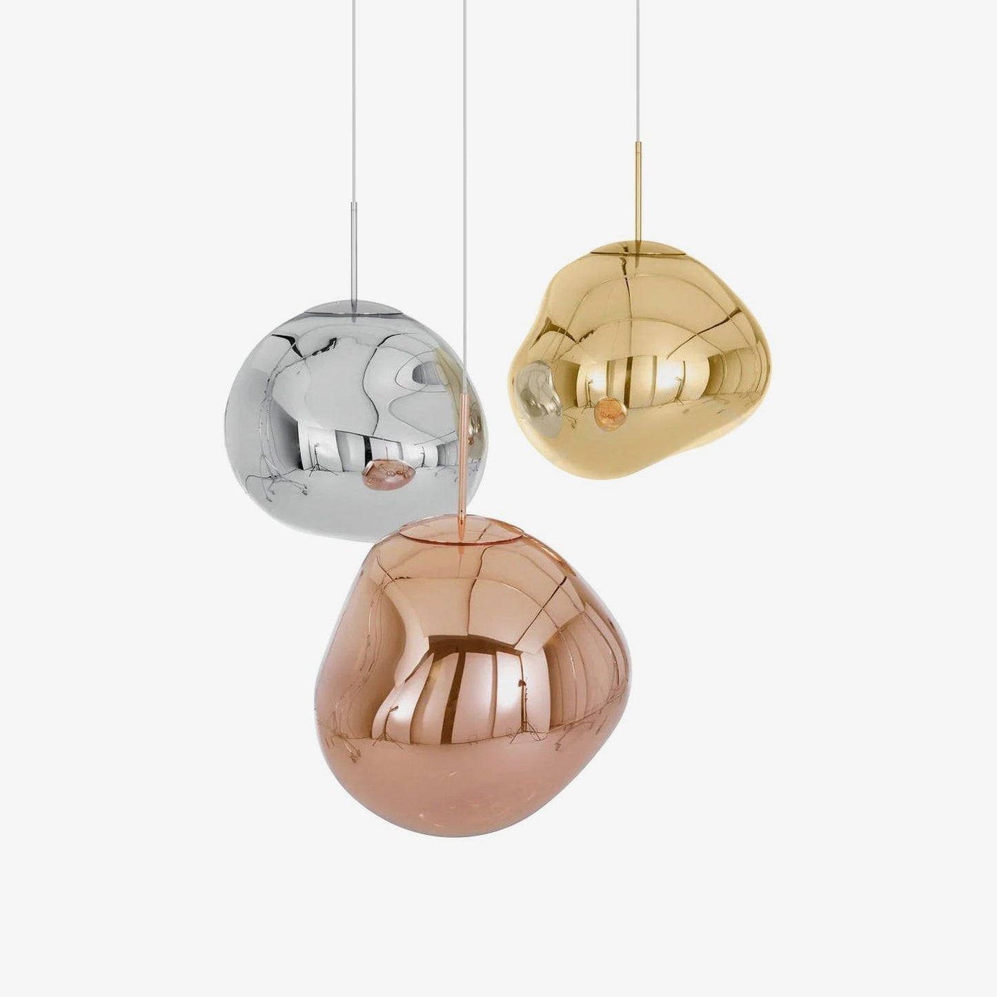 Multi Lava Round Chandelier