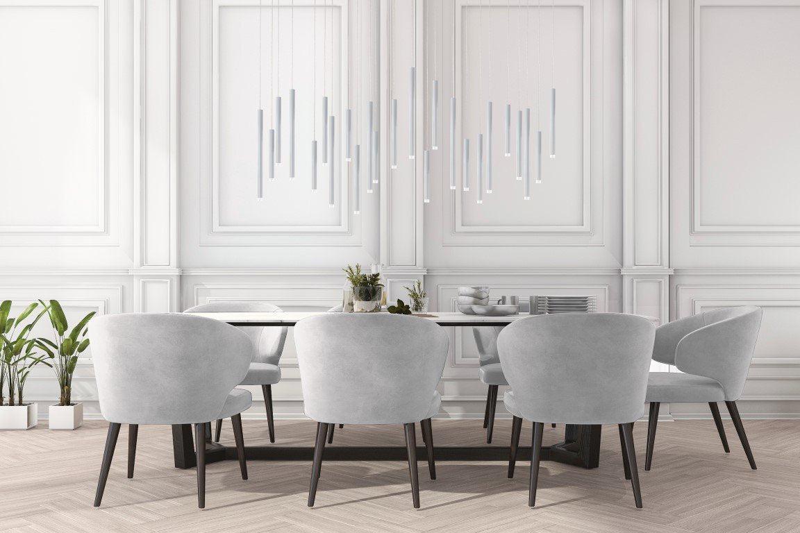 Bellini Rectangular Tubular Pendant Light Chandelier - morylighting
