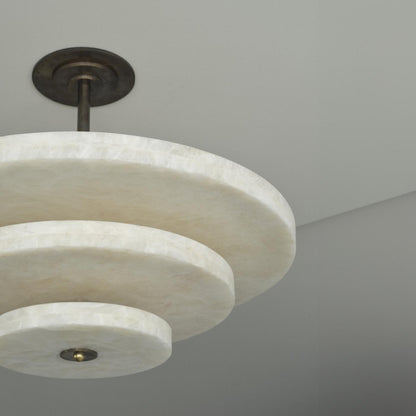 White onyx pendant light