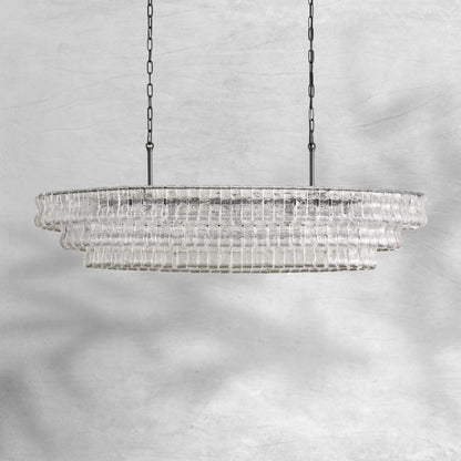 Glacien Oval Chandelier 54"W/65"W